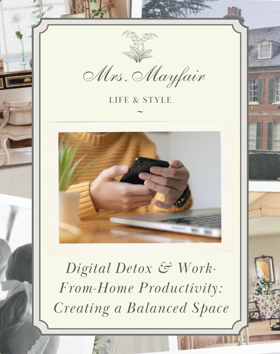 Digital Detox and Work-From-Home Productivity: Creating a Balanced Space