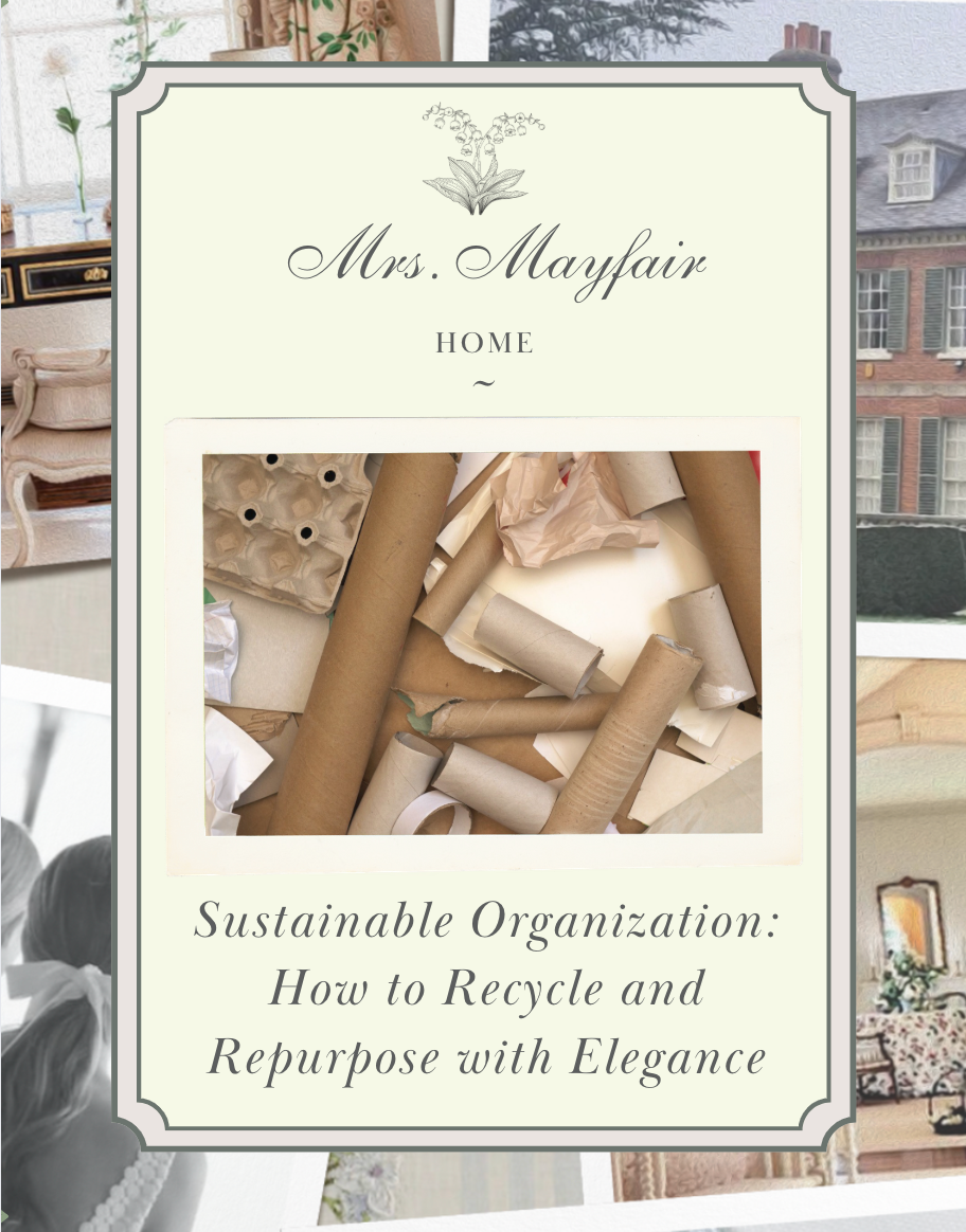 Sustainable Organization: How to Recycle and Repurpose with Elegance