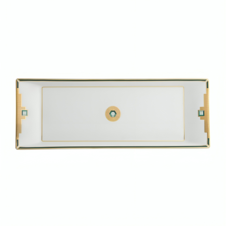 Emerald Porcelain Appetizers Tray