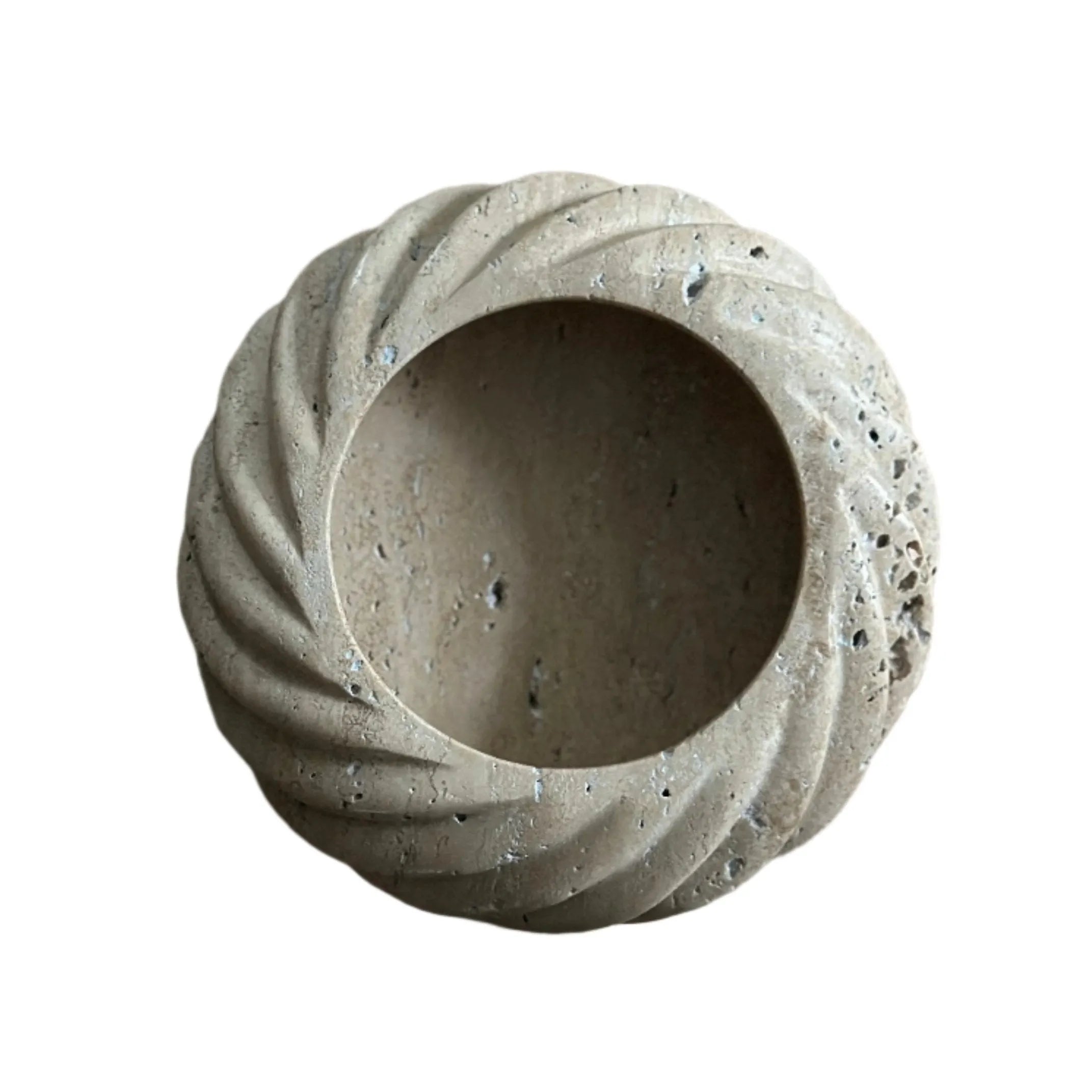 Anastasio Home Mini Cruller Bowl in Travertine