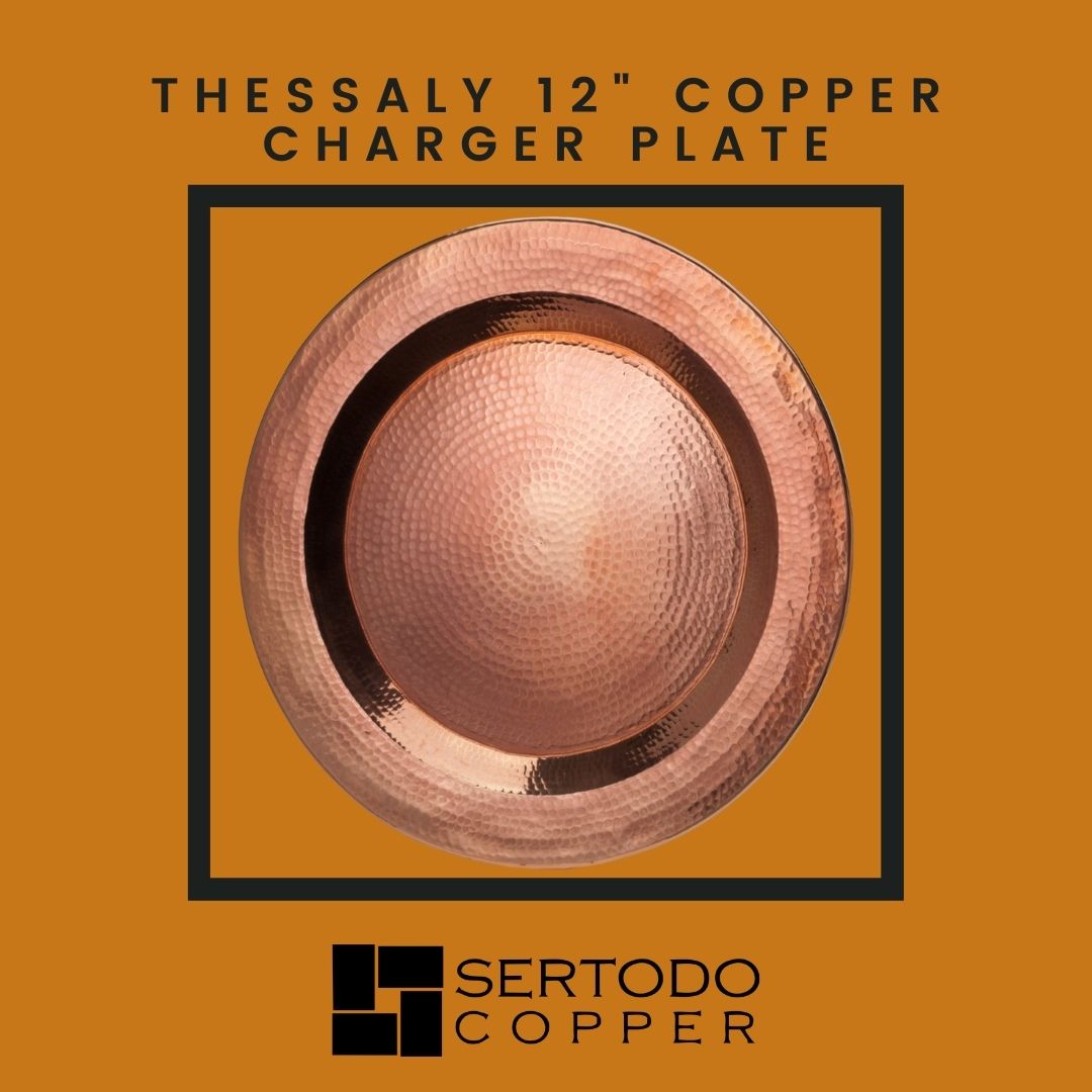 Thessaly 12 Copper Charger Plate