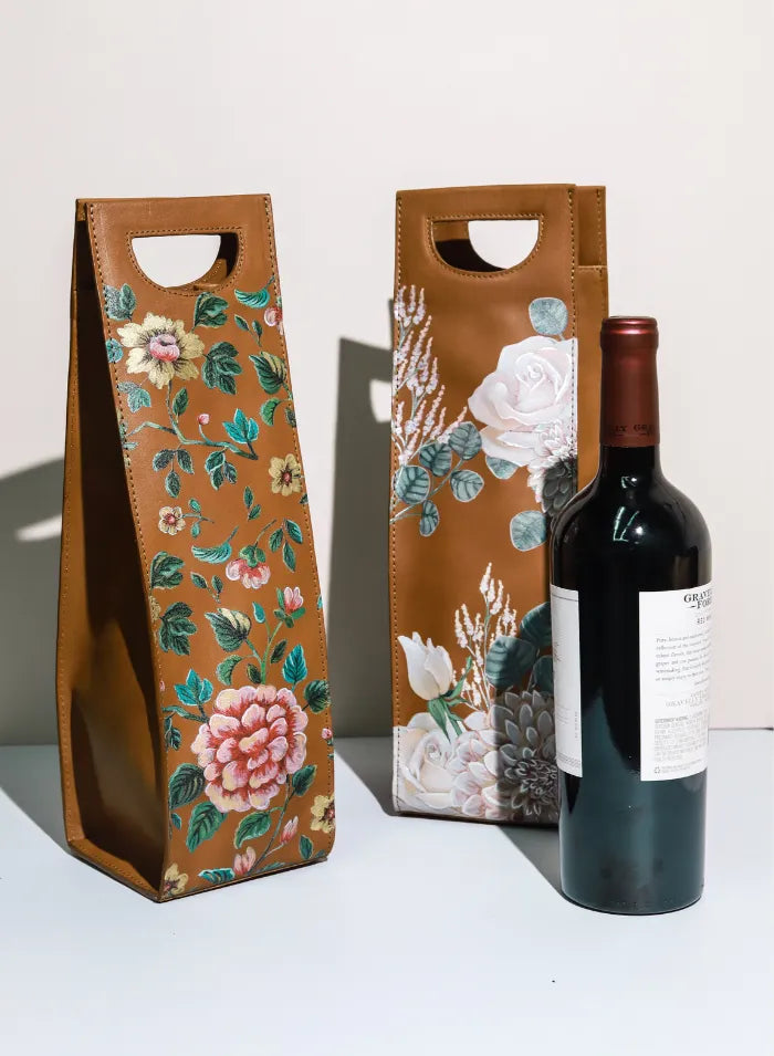 English Porcelain Wine Bag