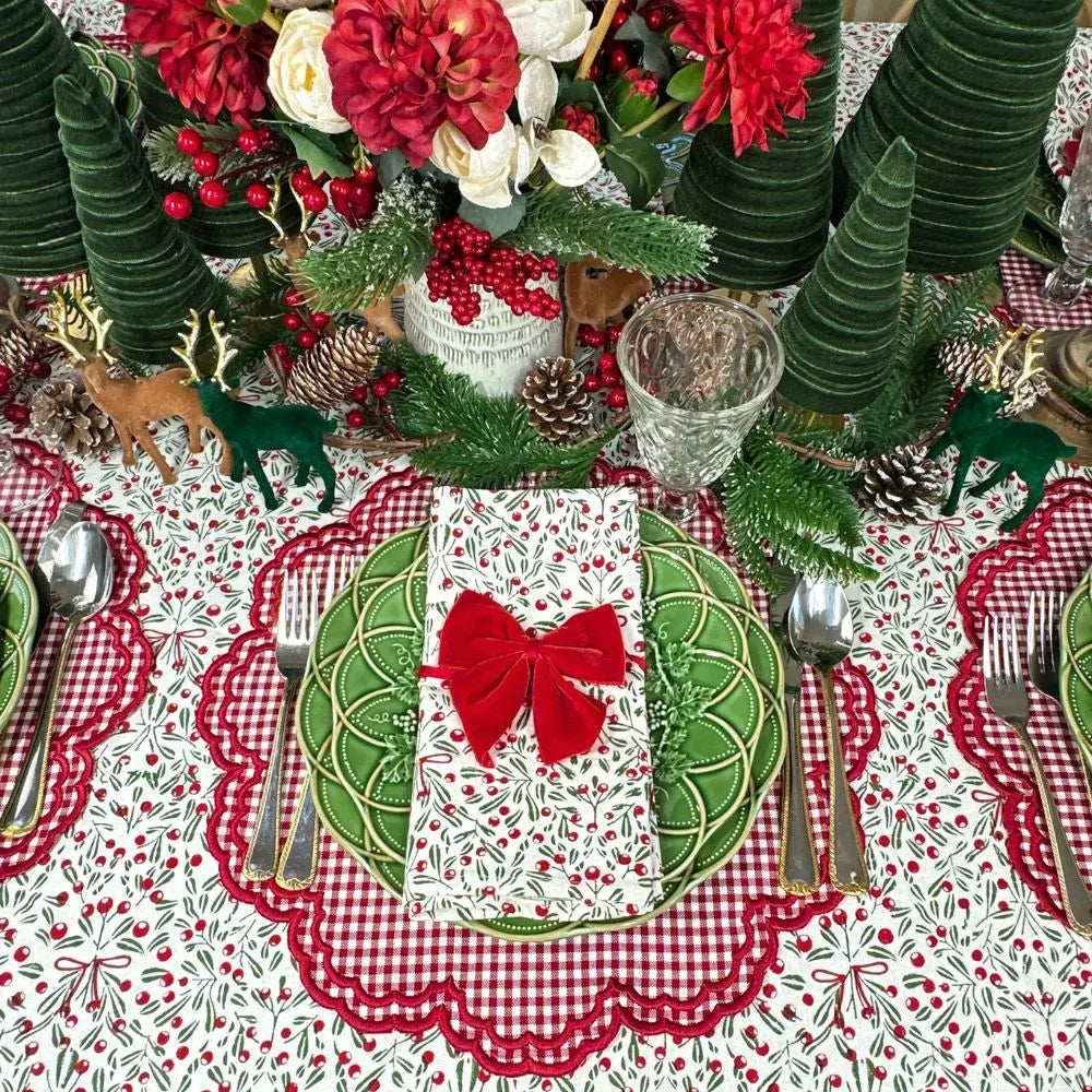 Bettina Placemat - Red Gingham (Set of 4)