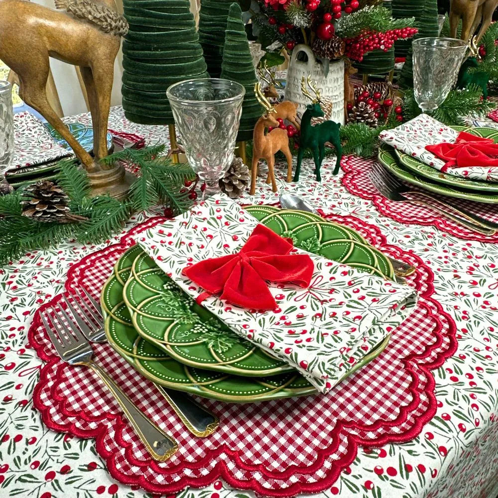 Bettina Placemat - Red Gingham (Set of 4)