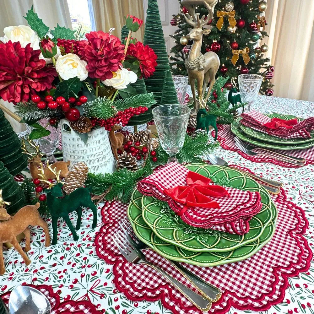 Bettina Placemat - Red Gingham (Set of 4)