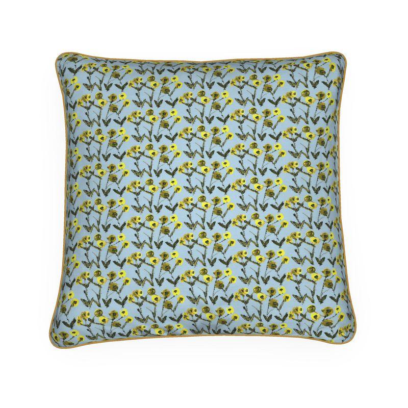 Lemon Posey Throw Pillow