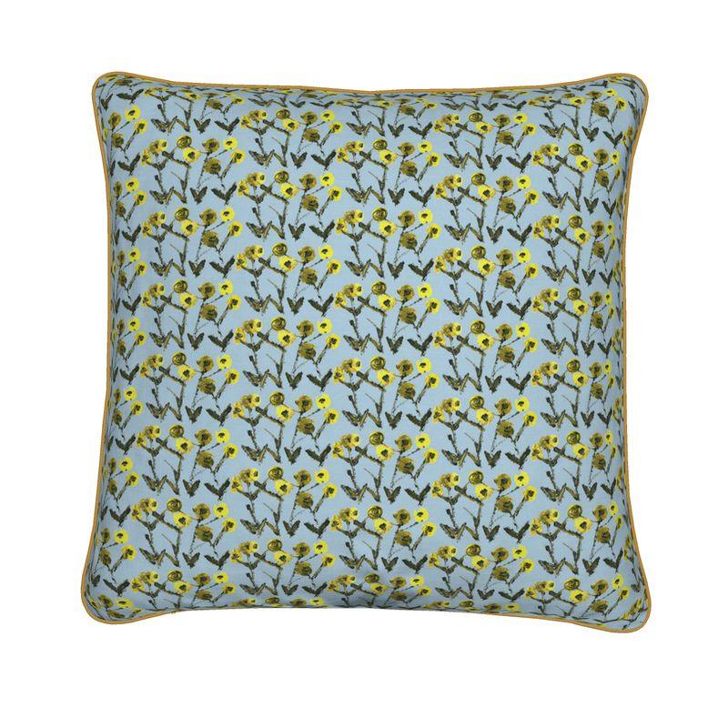 Lemon Posey Throw Pillow