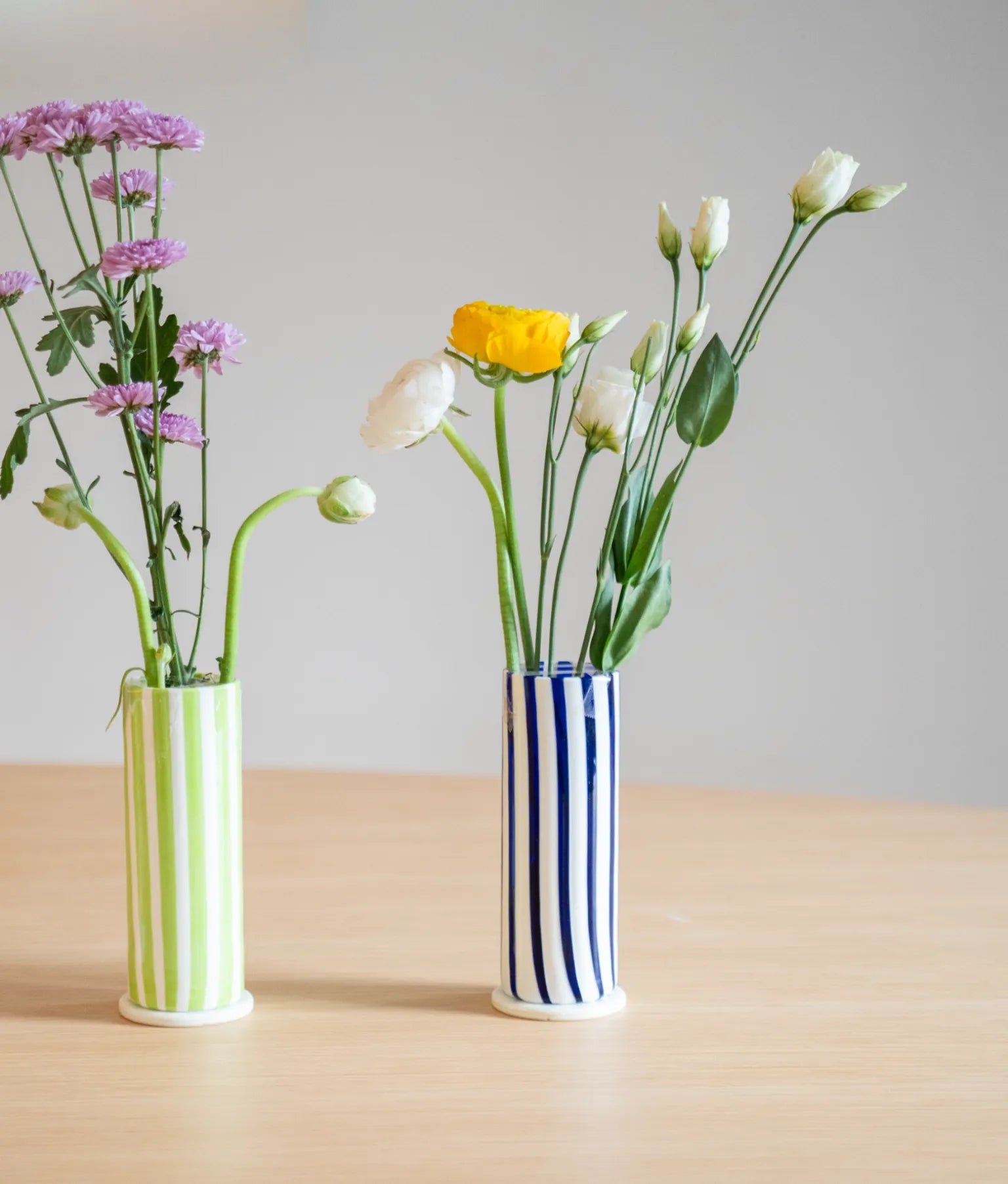 Venice Striped Vase, Blue