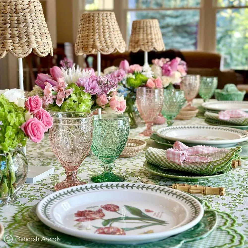 Flying Sheep Country Green Leaves - Tablecloth