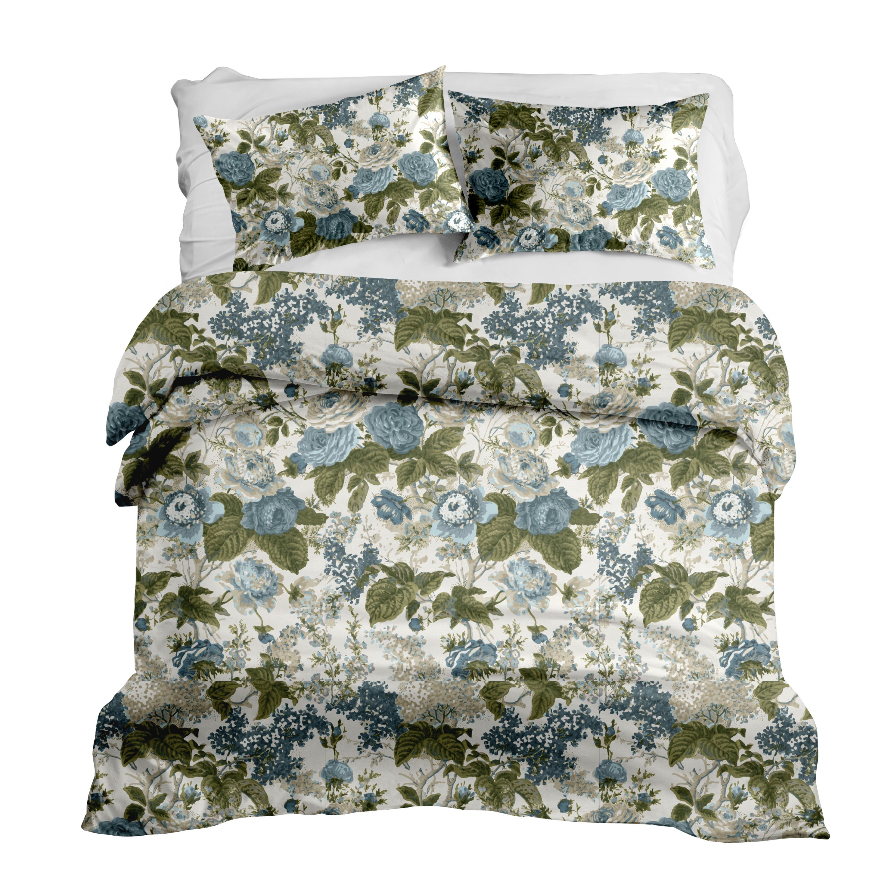 Georgia in Blue & Green Duvet Cover