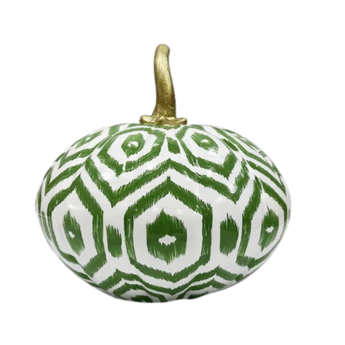 Ikat Tole Pumpkin in Green