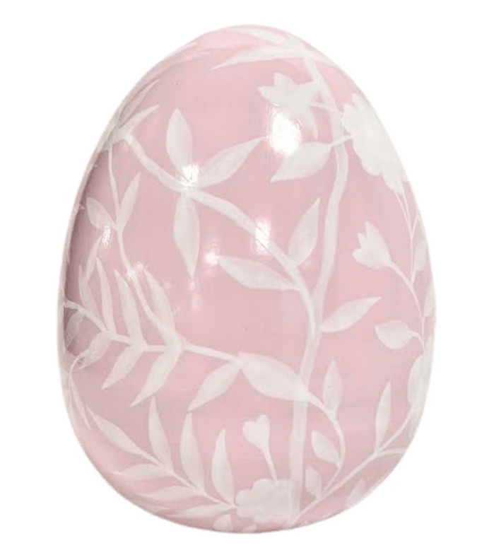 Pink Floral & Vine Egg