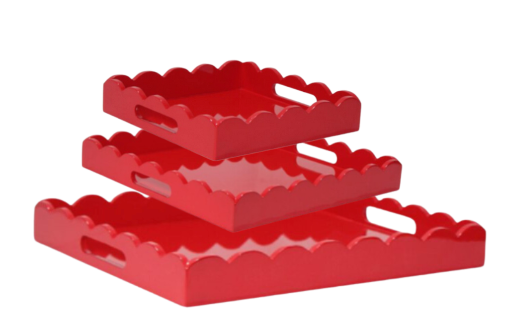 Red Lacquered Tray