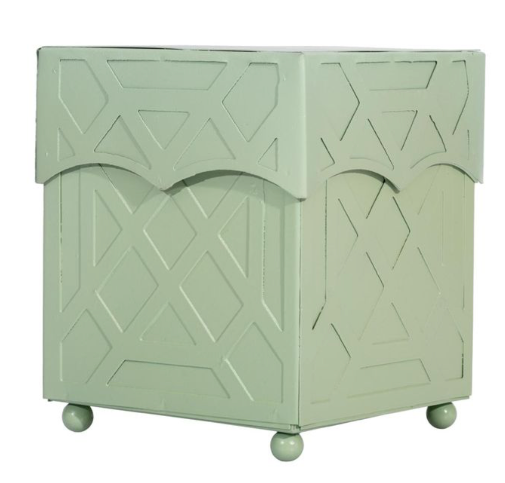 Dark Celadon Chippendale Tissue Holder