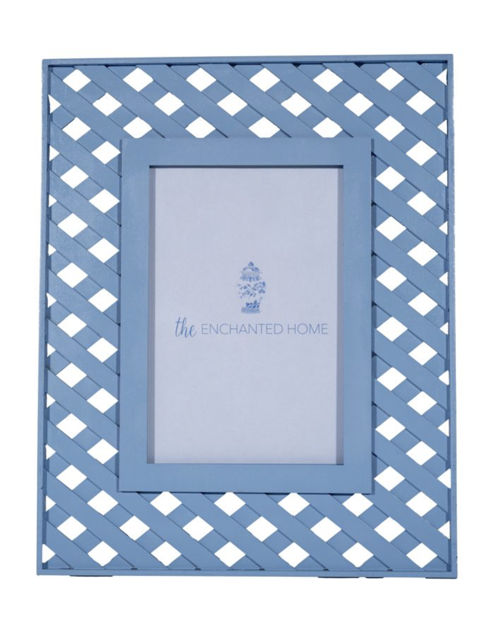 Cornflower Blue Lattice Frame