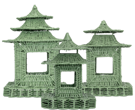 Spring Green Scalloped Pagoda