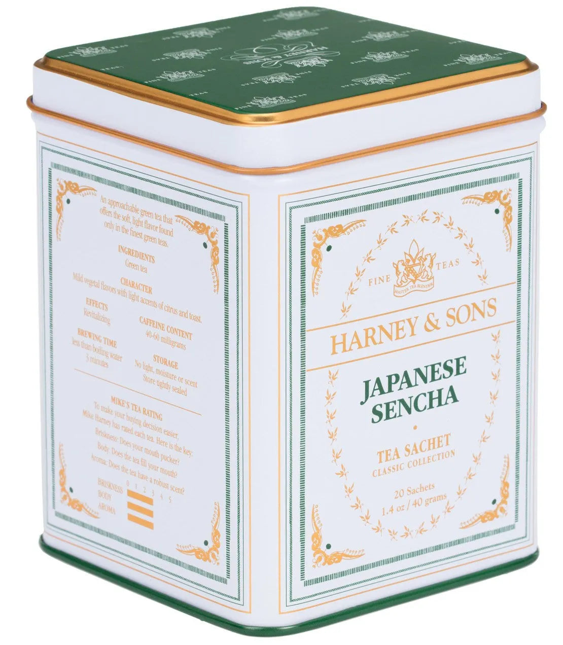 Japanese Sencha, Classic Tin of 20 Sachets