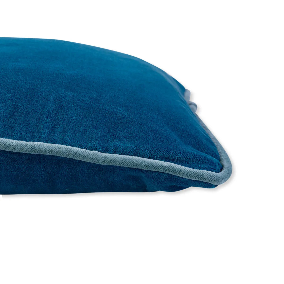 Charliss Velvet Lumbar Pillow - Peacock + Aqua