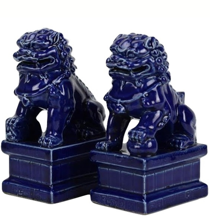 Mini Navy Foo Dogs