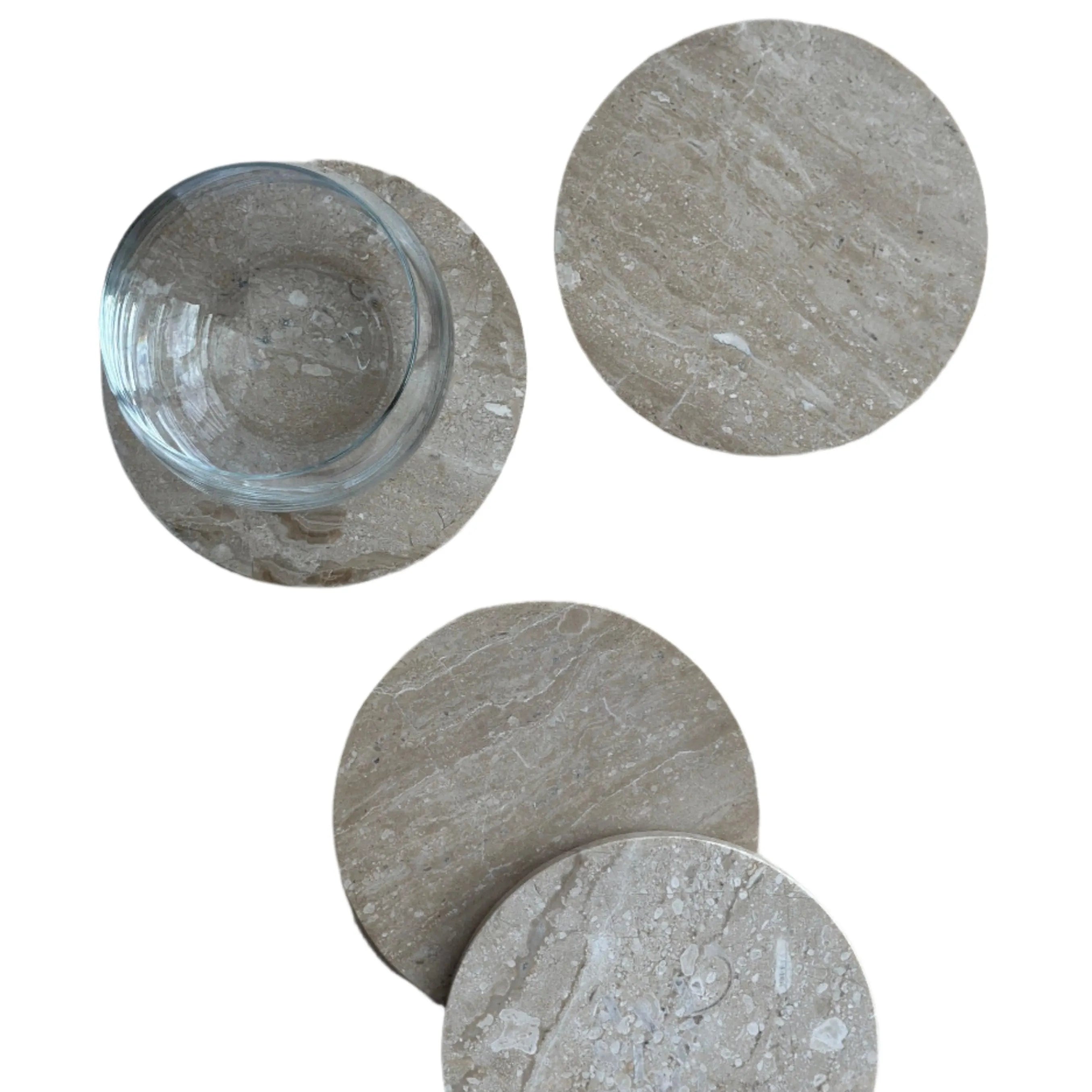 Anastasio Home Oversized Coasters in Oyster