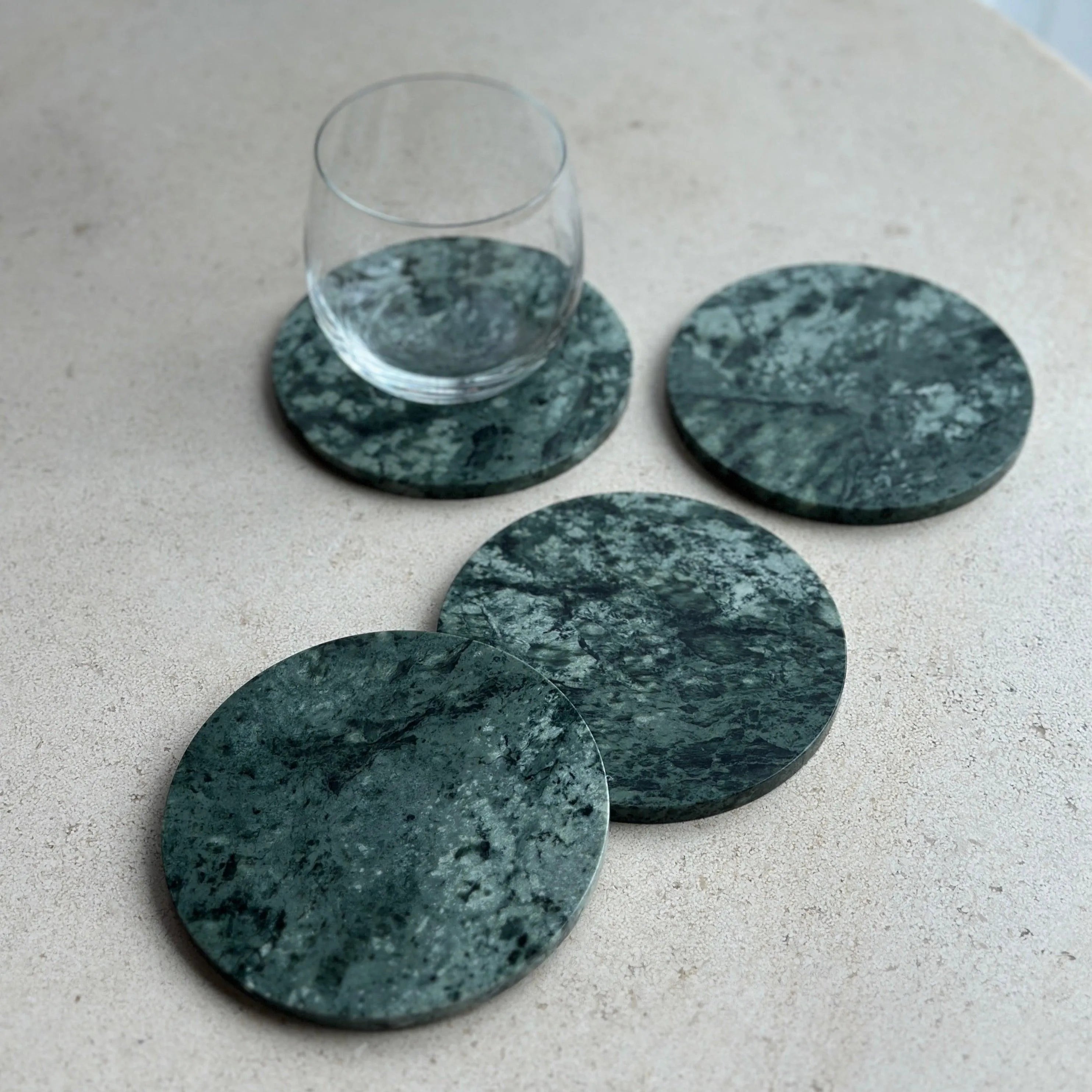 Anastasio Home Oversized Coasters in Emerald