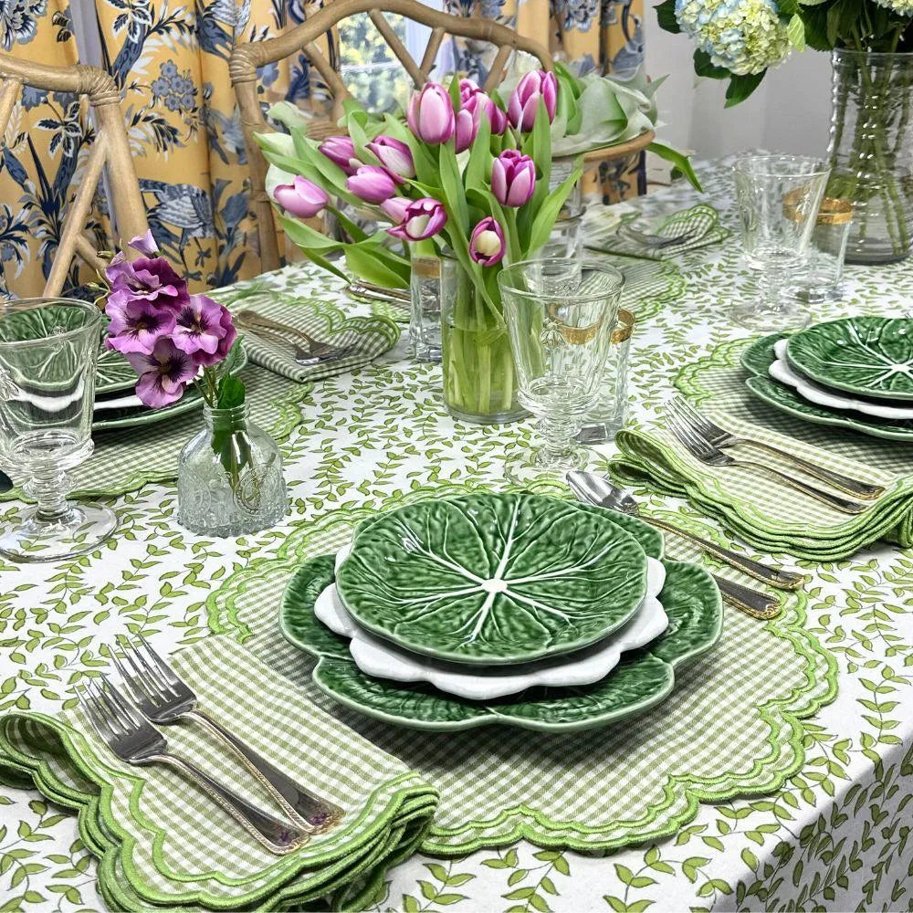 Flying Sheep Country Green Leaves - Tablecloth