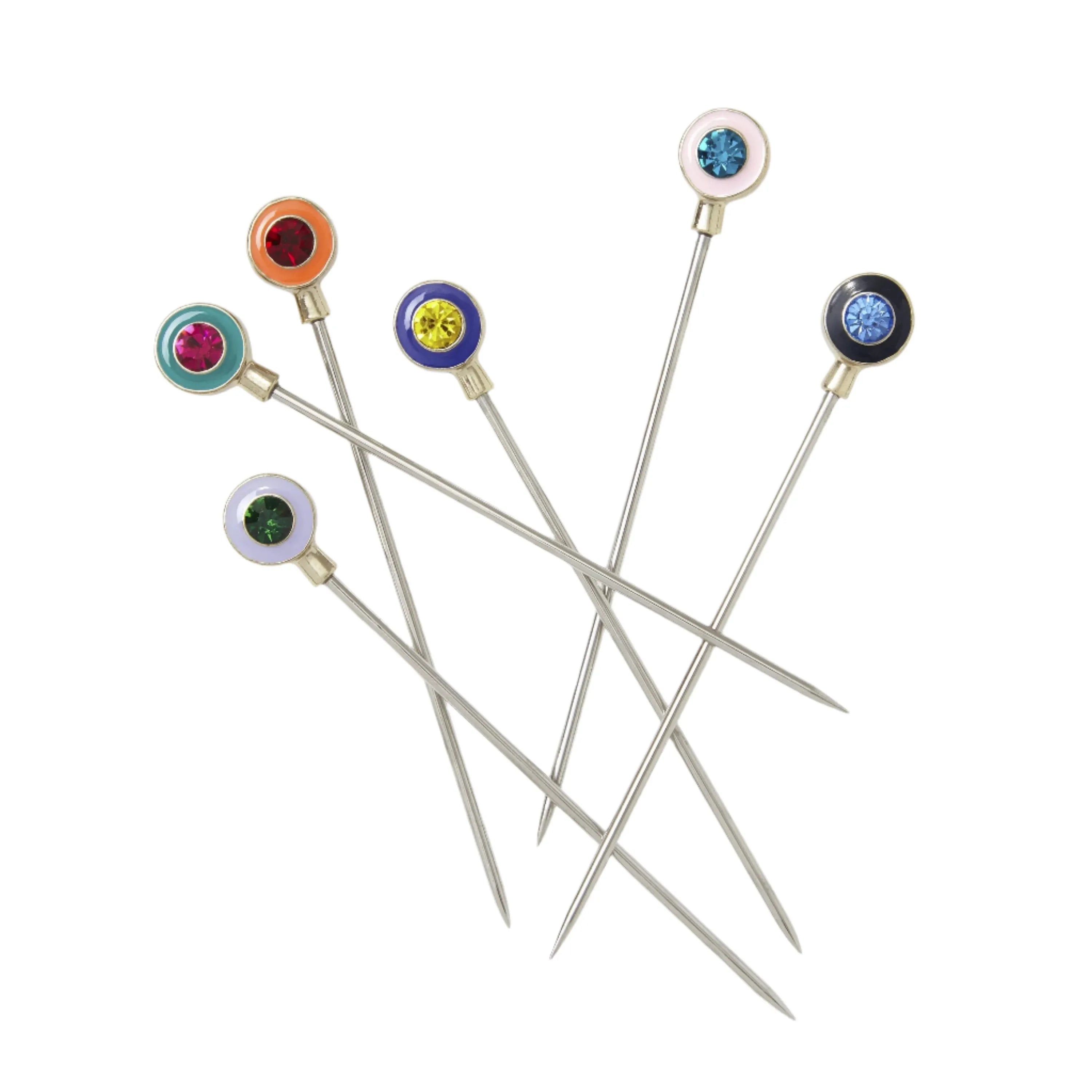 Enamel gem cocktail picks