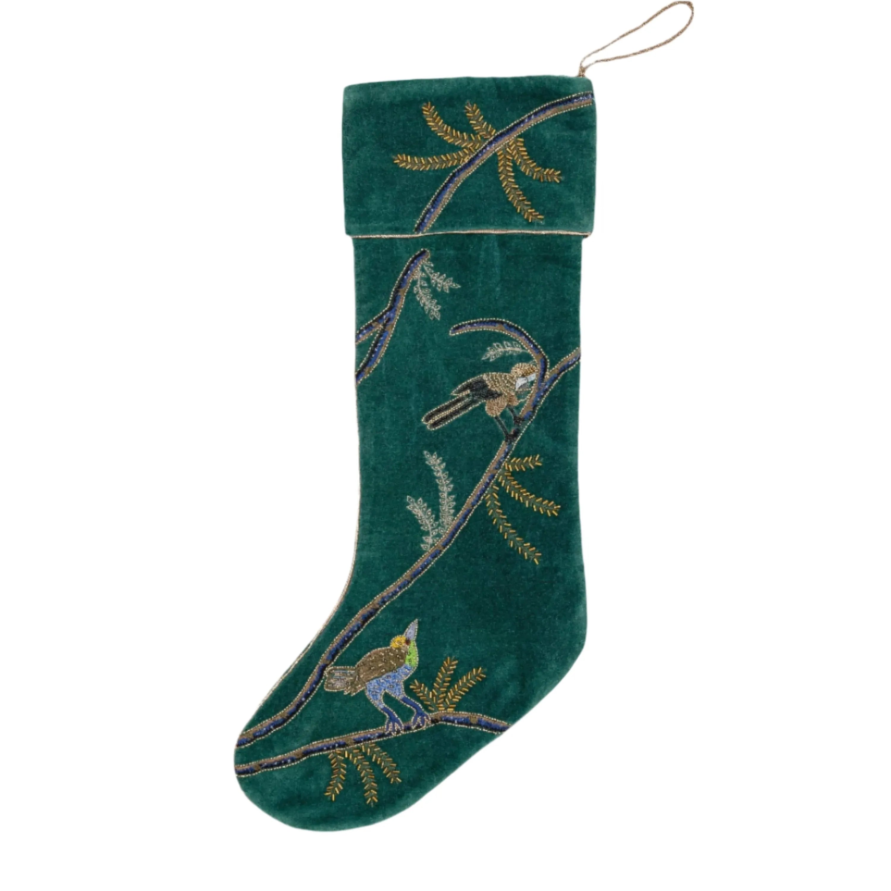 Bird stocking, green