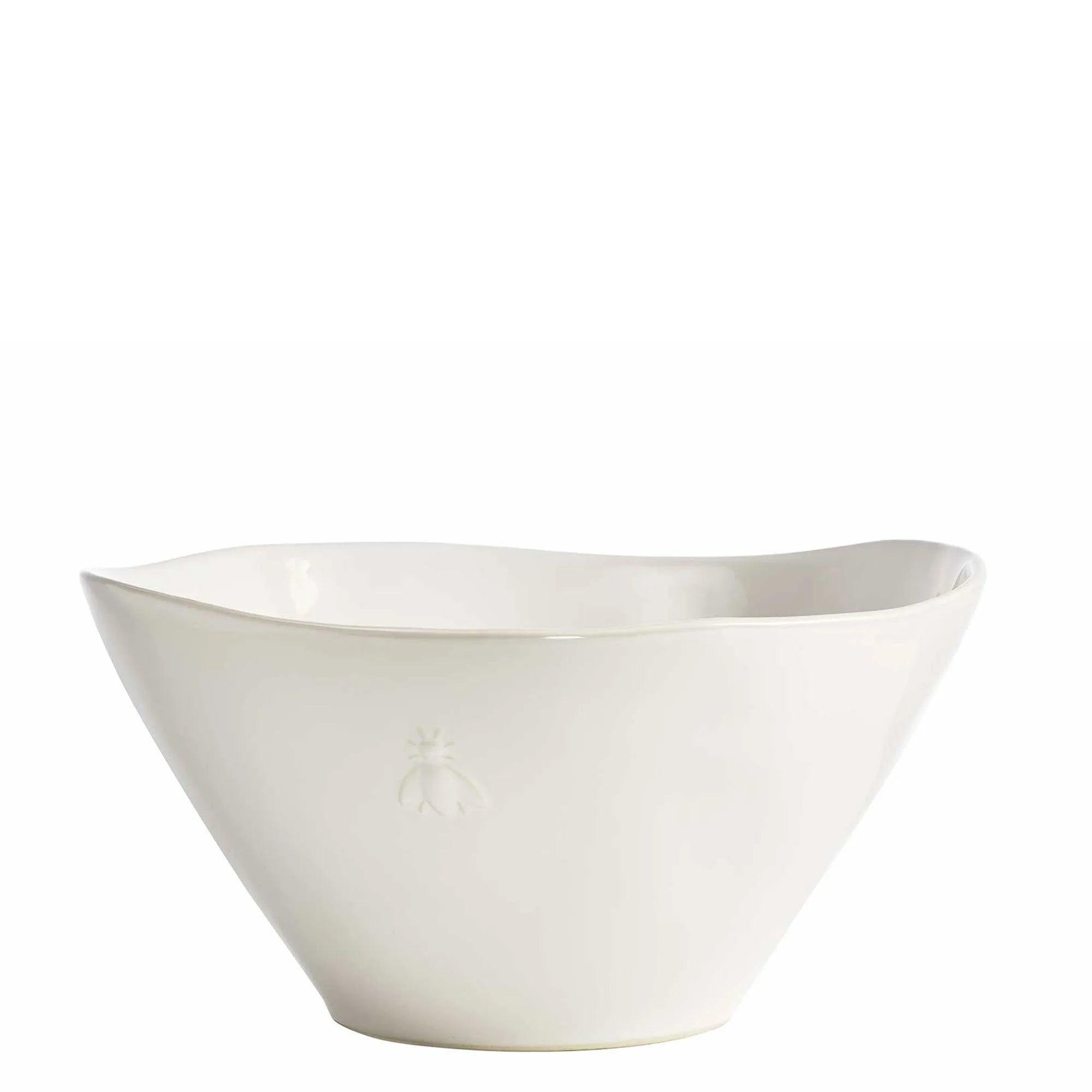 Bee Ceramic Single Serving Bowl Ecru