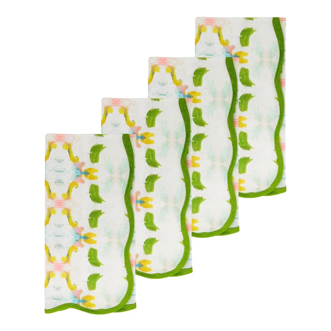 Dogwood Scalloped Dinner Napkins