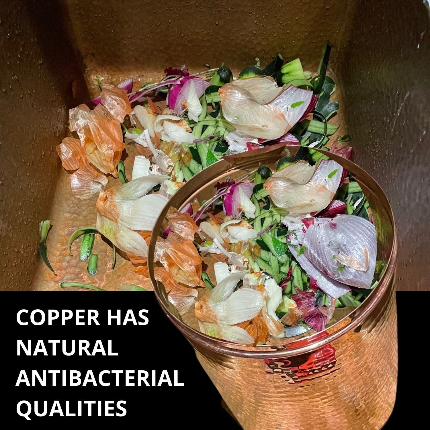 Copper Kitchen Compost Bin (Canisters)