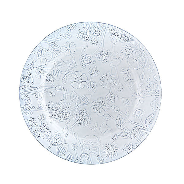 Flora Earthenware Charger Plate in White