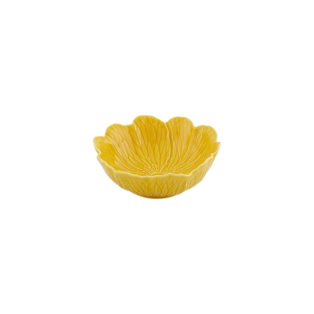 Flora Earthenware Large Bowl in Yellow (Set of 4)