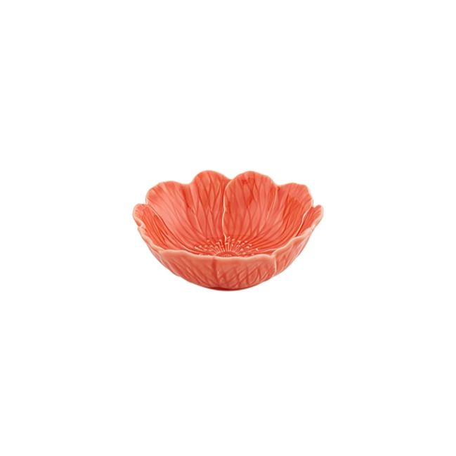 Flora Earthenware Large Bowl in Salmon (Set of 4)