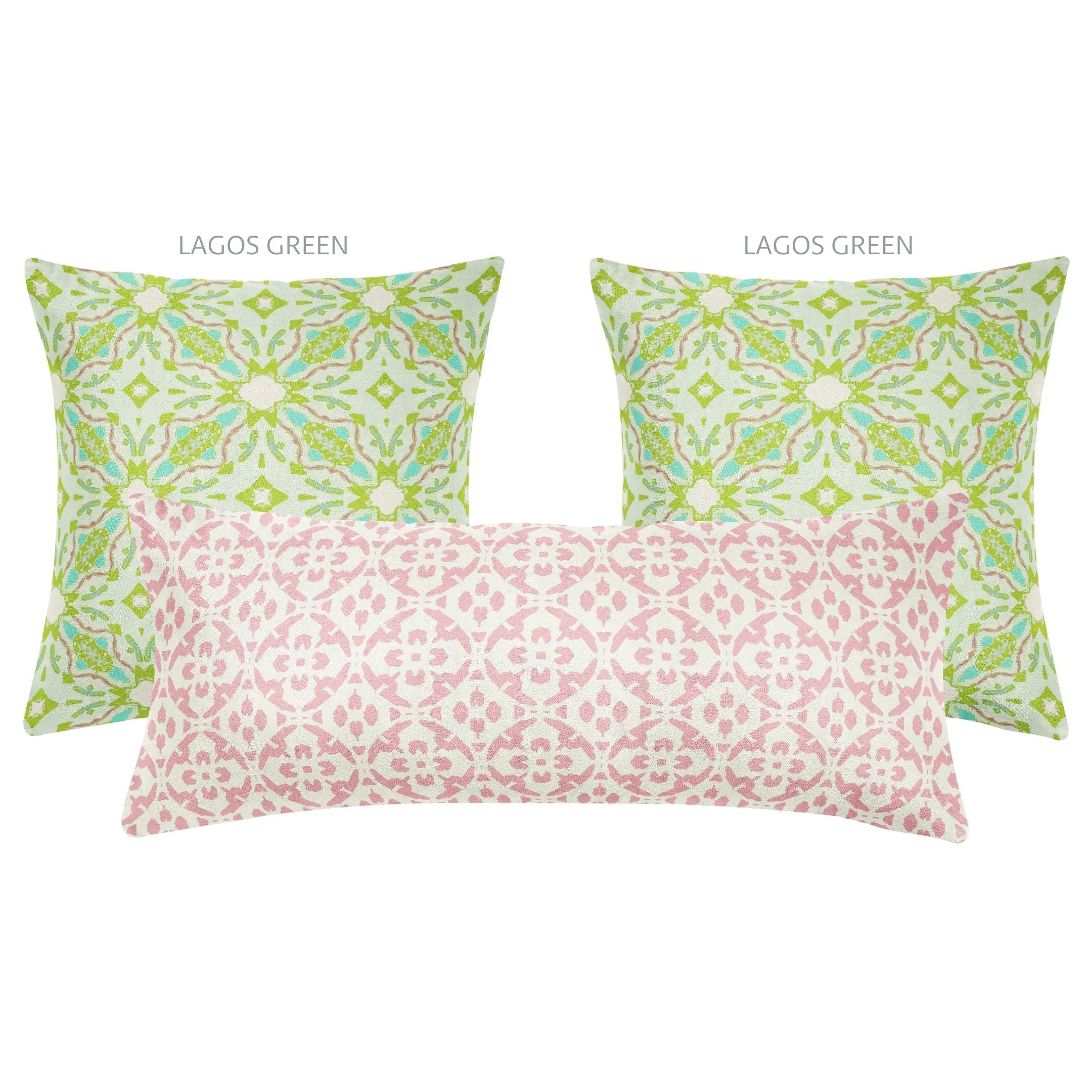 Porto Tiles Blush 14x36 Pillow