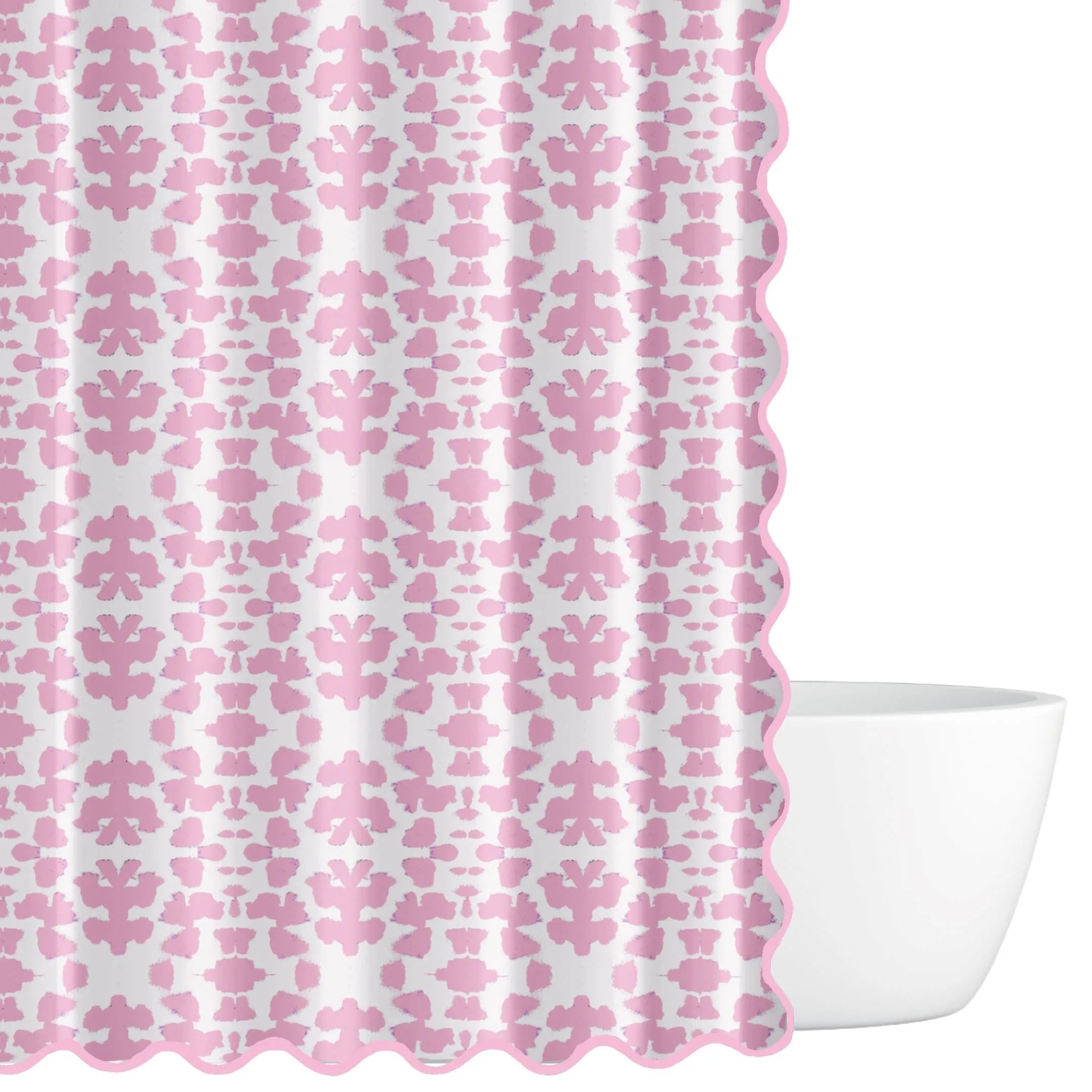 Chintz Pink Shower Curtain