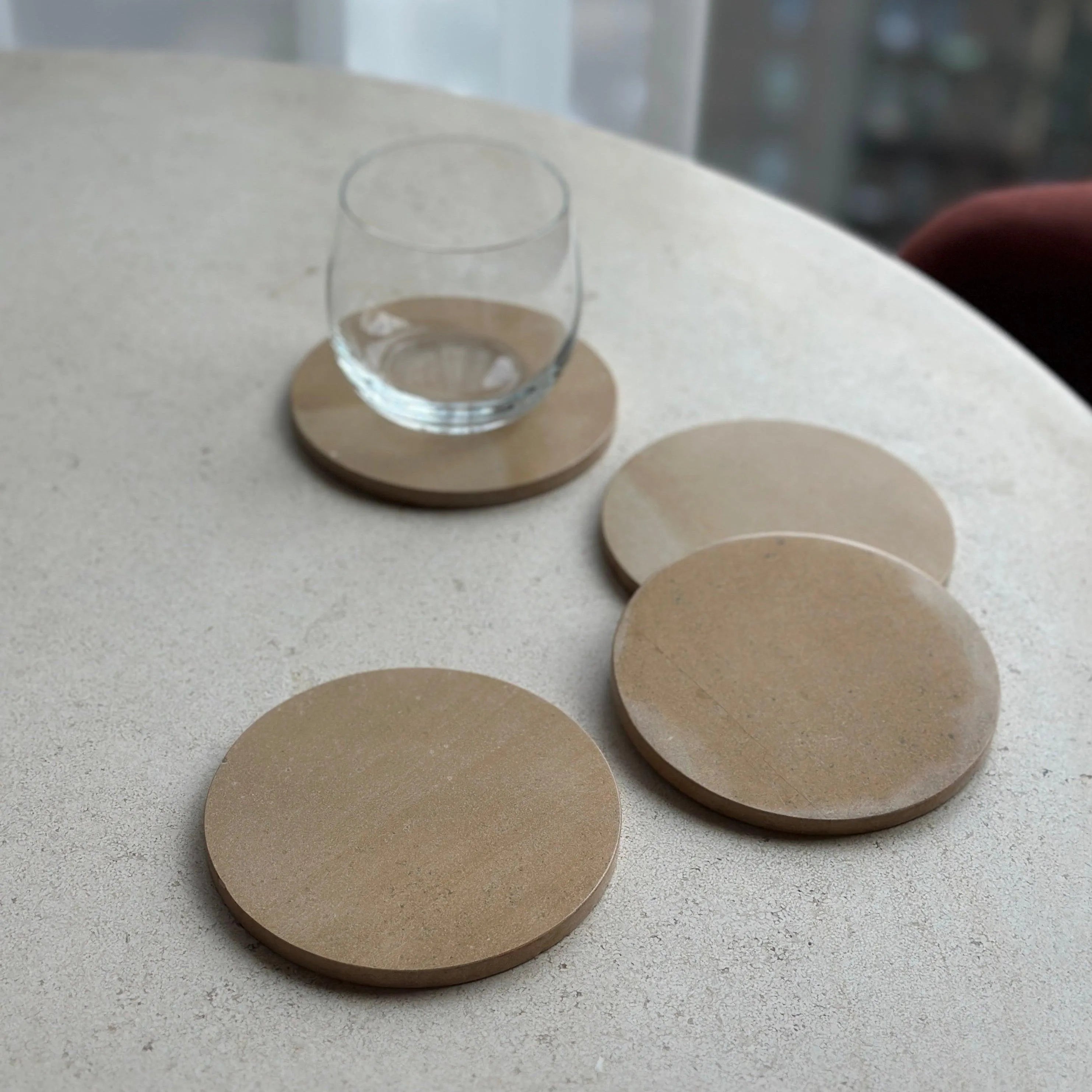 Anastasio Home Oversized Coasters in Honeycomb