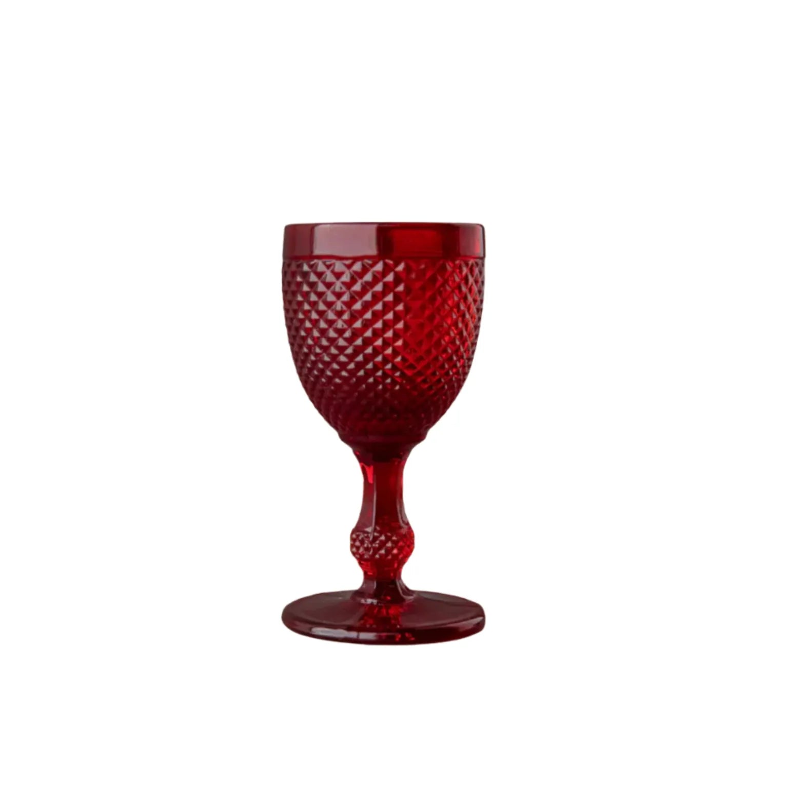 Stemmed White Wine Glass, Red