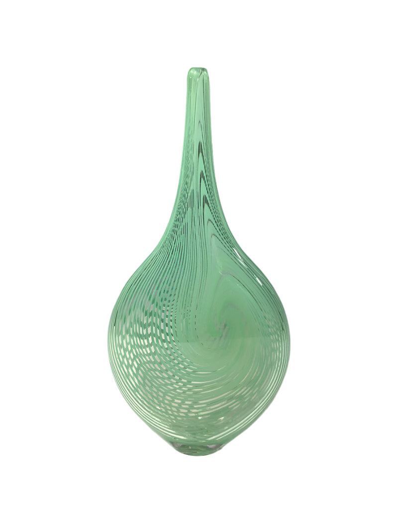 Jade Switch Axis Vase - Blown Glass - John Gibbons