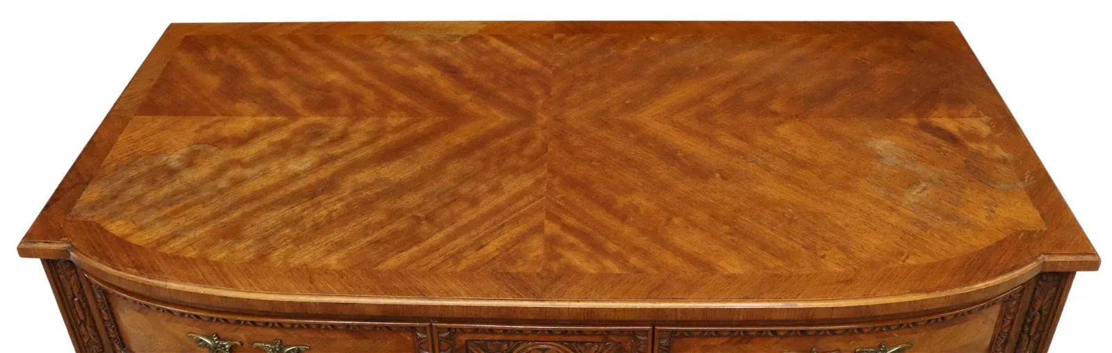 Carved Mahogany Console Hall Table