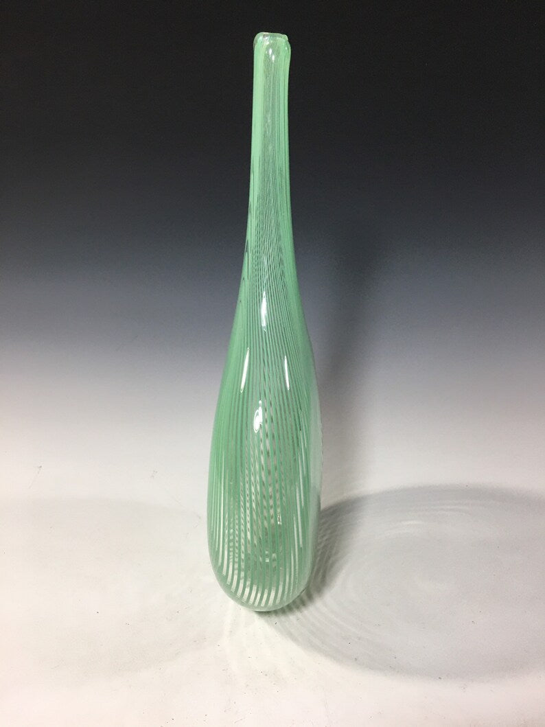 Jade Switch Axis Vase - Blown Glass - John Gibbons