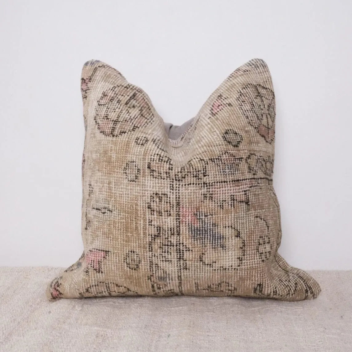 Dandelion Turkish Vintage Rug Pillow No.2