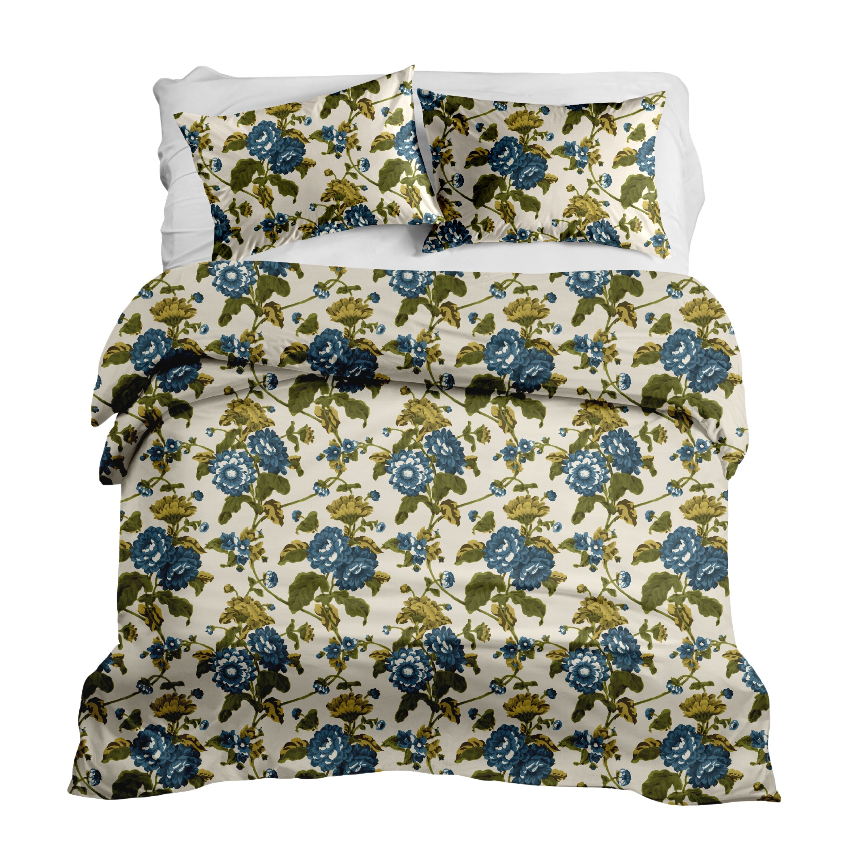 Britain in Dijon & Olive Duvet Cover