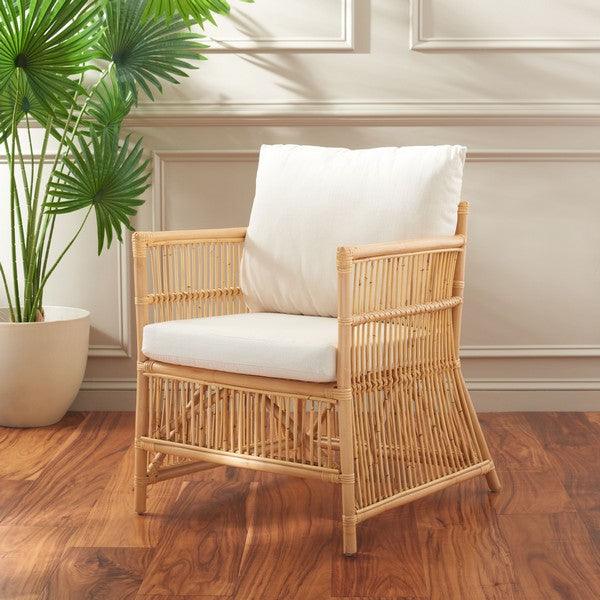 Safavieh Alvis Natural Accent Chair W/ Cushion