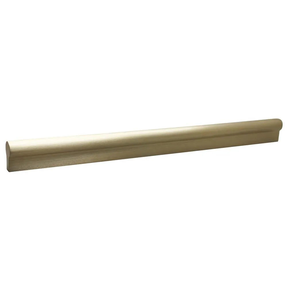 Large Modern Round Bar Pull, Brass