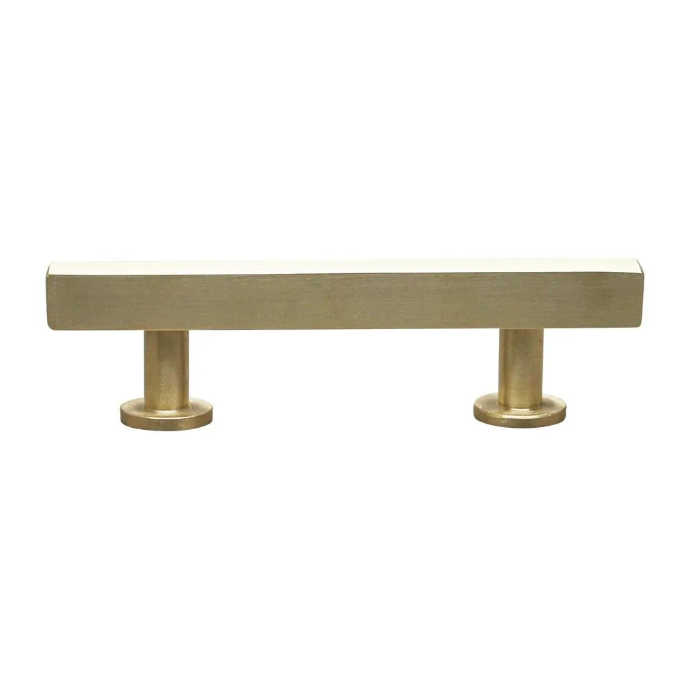 Modern Square Bar Pull, Brass