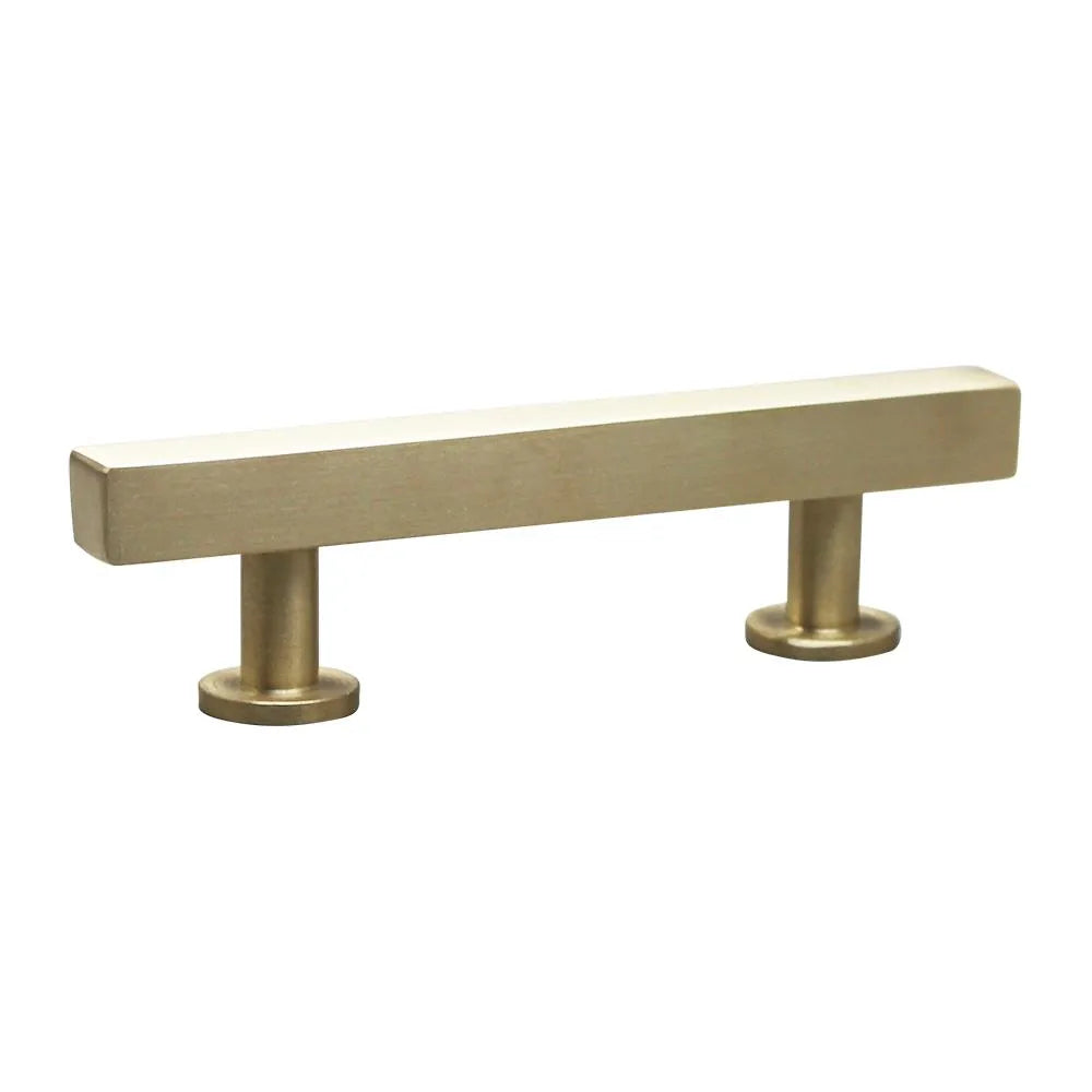 Modern Square Bar Pull, Brass