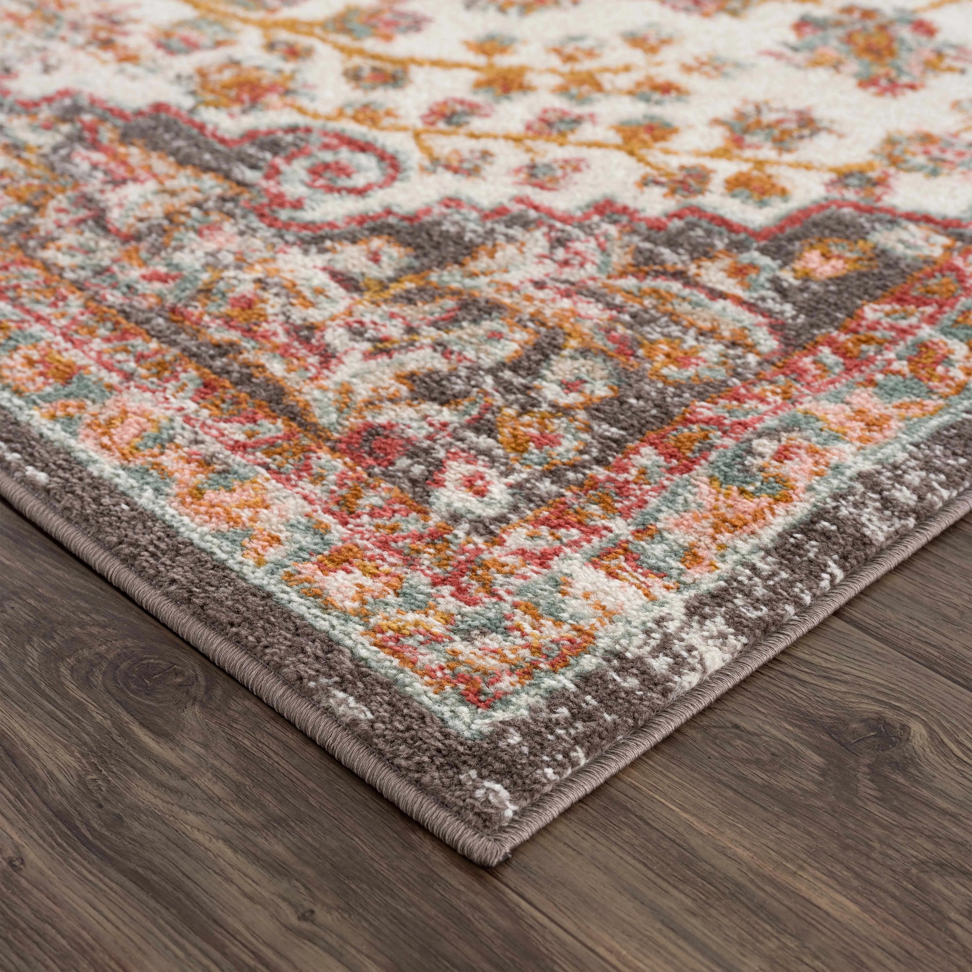 Oark Floral Medallion Area Rug