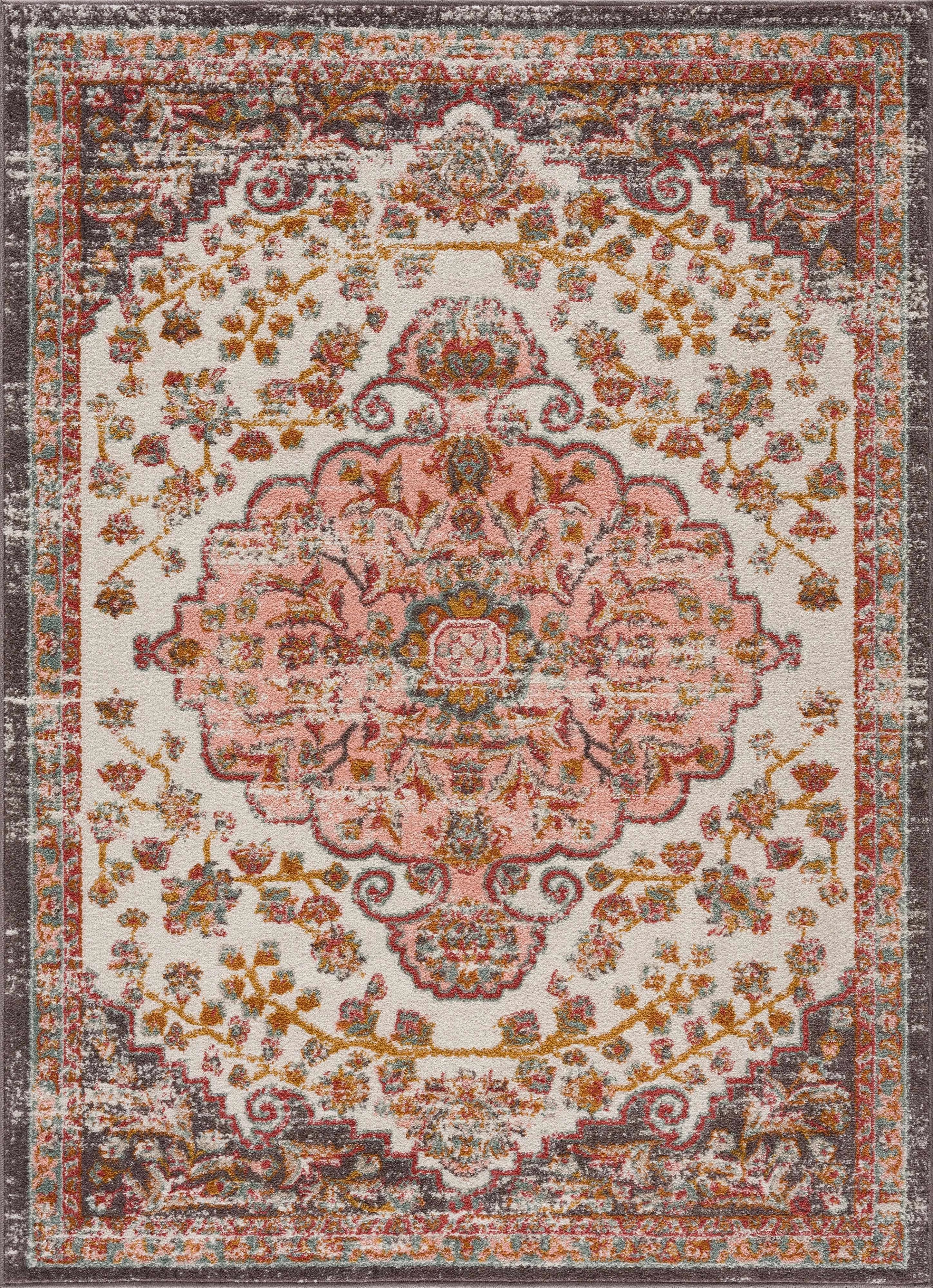 Oark Floral Medallion Area Rug