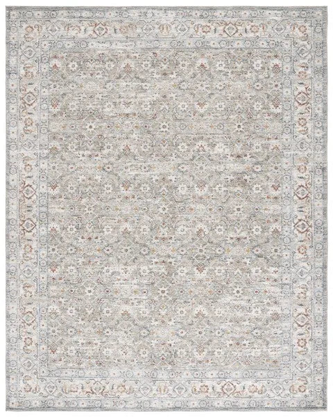 Avalon Polyester Rug in Gray and Light Blue